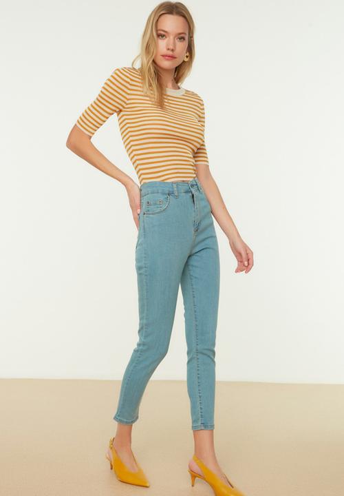Koton - High waist skinny jeans - indigo