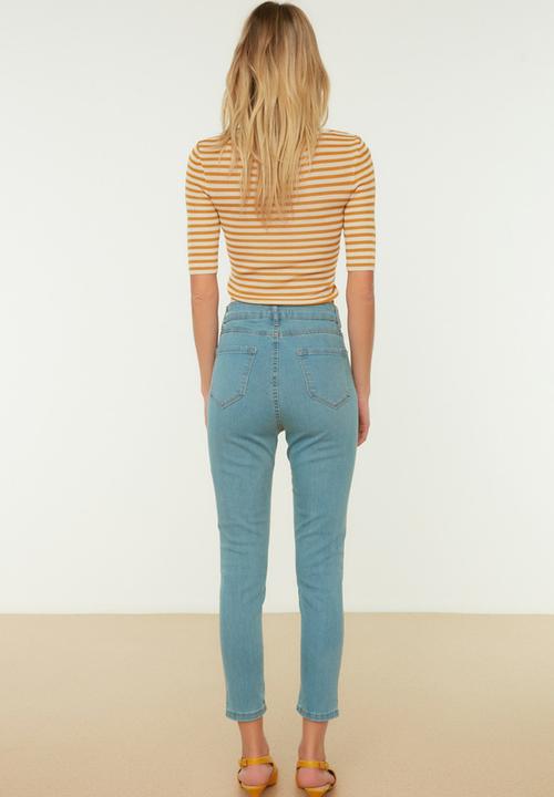 Koton - High waist skinny jeans - indigo