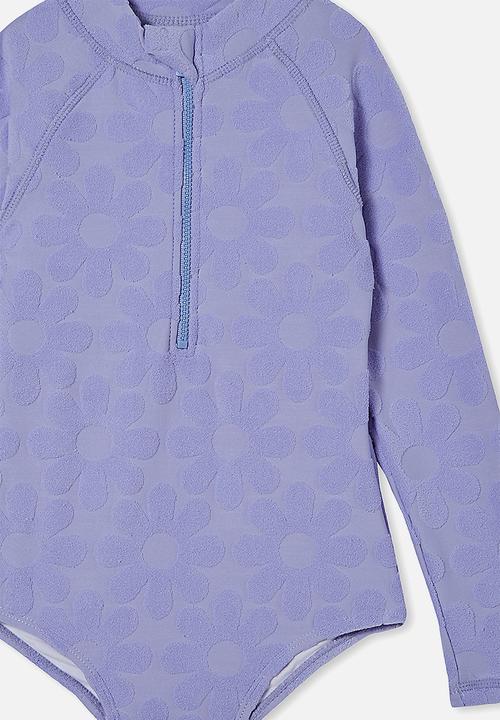 Cotton On - Lydia one piece - violet surf flowers