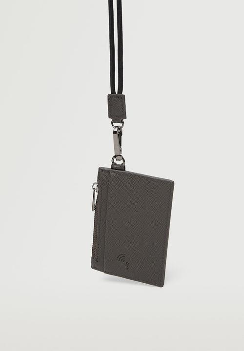 MANGO - Anti-contactless safiano card holder - khaki