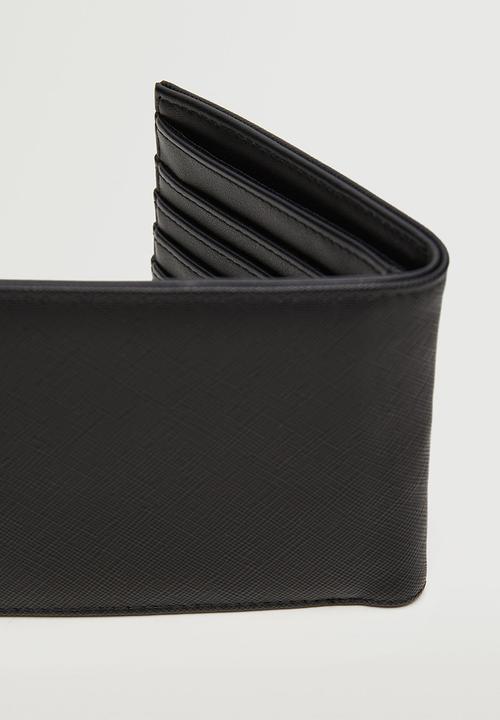 MANGO - Anti-contactless safiano wallet - black