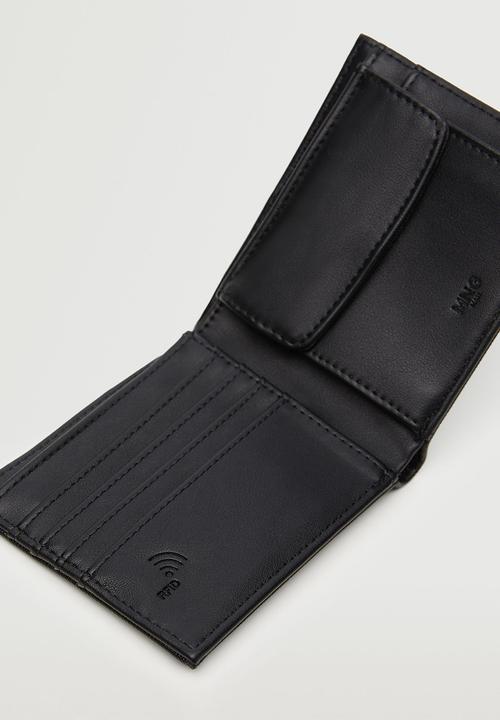 MANGO - Anti-contactless safiano wallet - black