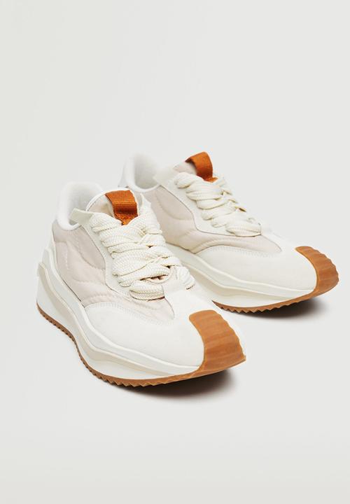 MANGO - Decon leather sneaker - light beige