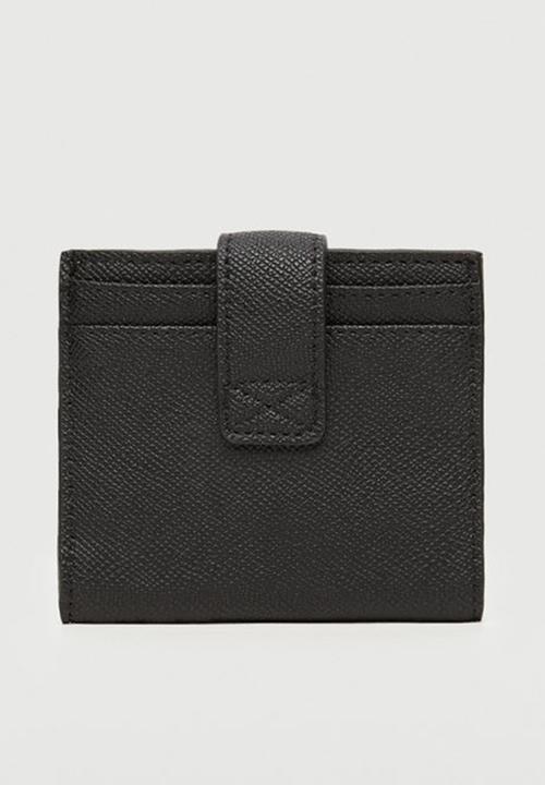 MANGO - Anti-contactless peaked card holder - black