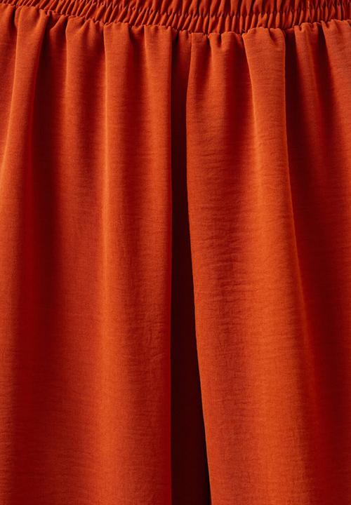 Koton - Wide leg trousers - red