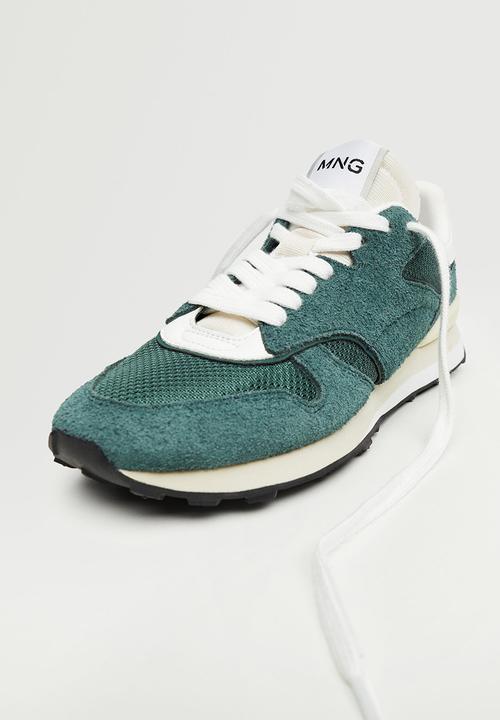 MANGO - Maraton leather sneaker - green