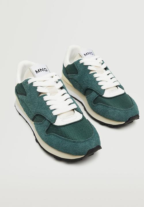 MANGO - Maraton leather sneaker - green