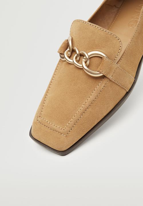 MANGO - Train suede loafer - medium brown