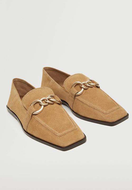MANGO - Train suede loafer - medium brown