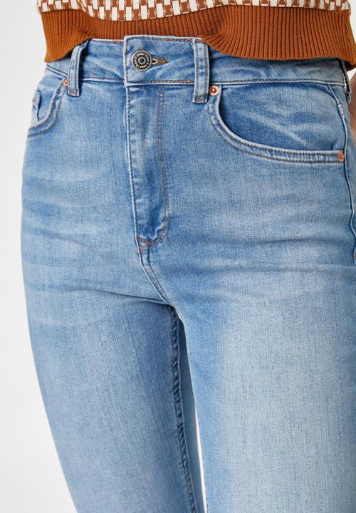 Koton - High waist slim fit flared jean - indigo