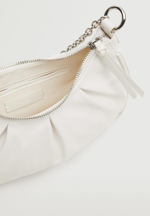 MANGO - Chain cross body bag - white