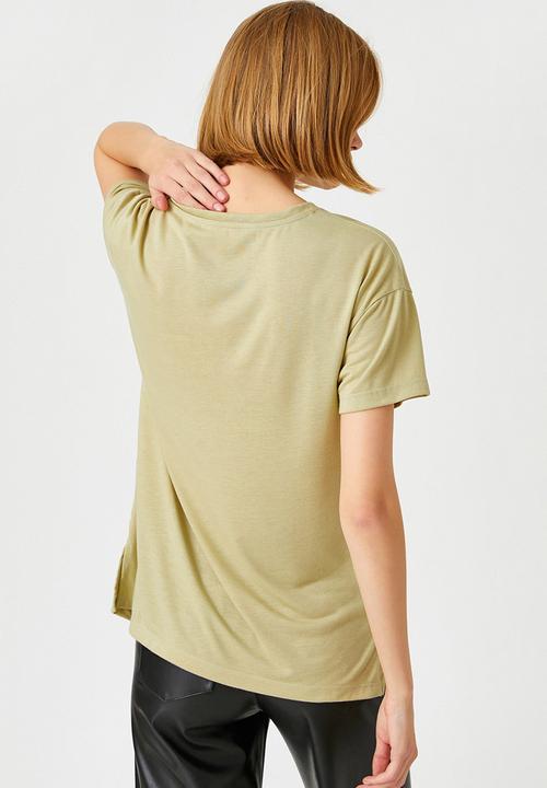 Koton - Printed t-shirt - mint green