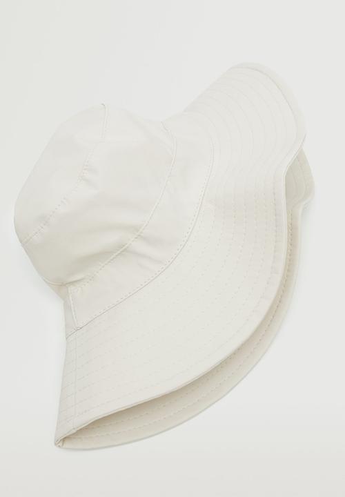 MANGO - Bucket hat - ecru