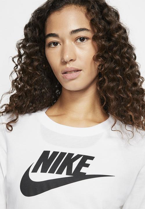 Nike - W nsw tee essntl ls icon ftr - white