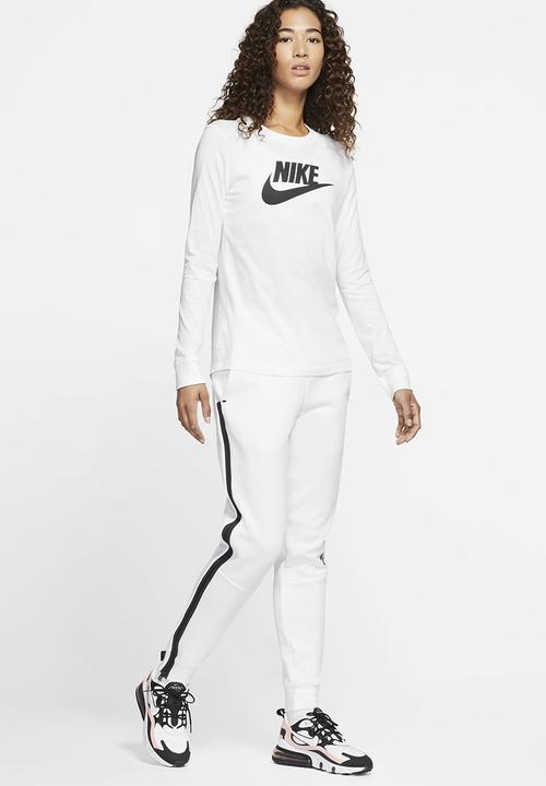 Nike - W nsw tee essntl ls icon ftr - white