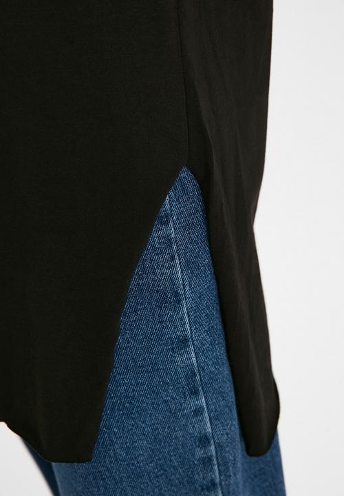 Koton - Knitted hijab tunic - black & white
