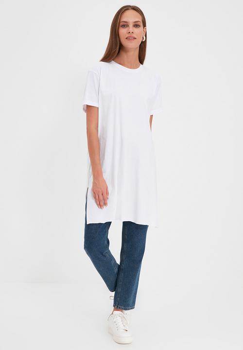 Koton - Knitted hijab tunic - black & white