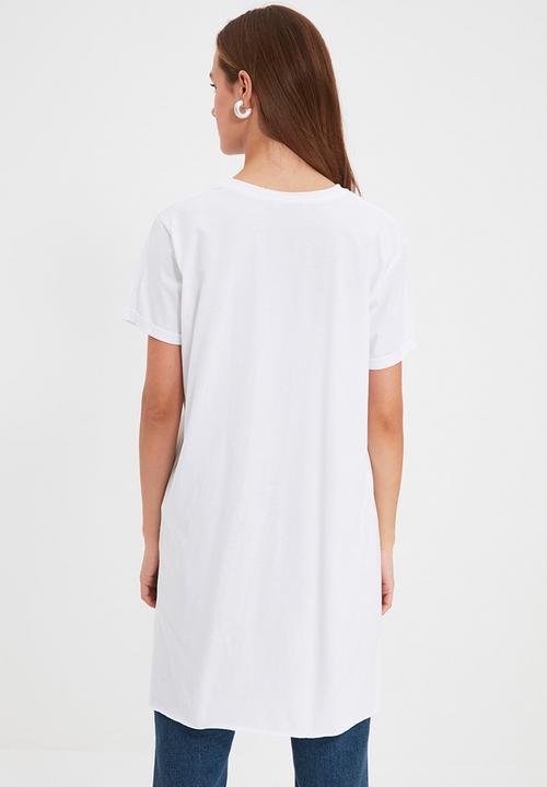 Koton - Knitted hijab tunic - black & white