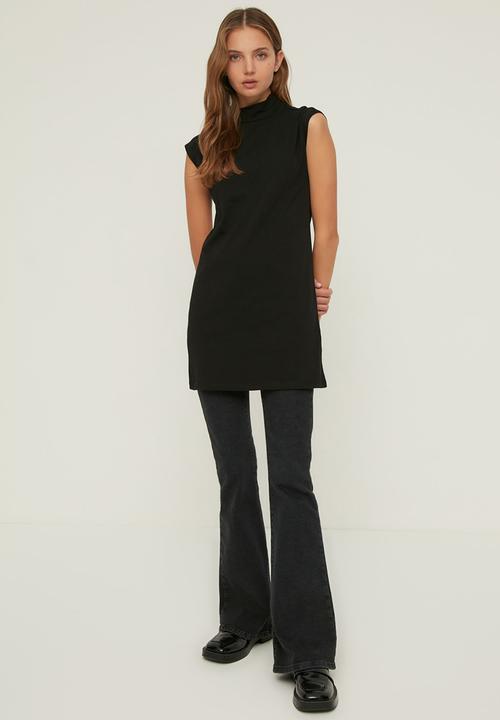 Koton - Stand up tunic - black & grey