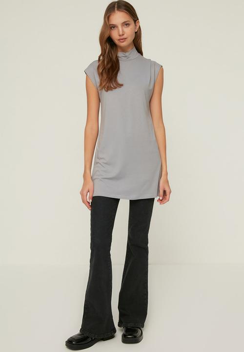 Koton - Stand up tunic - black & grey