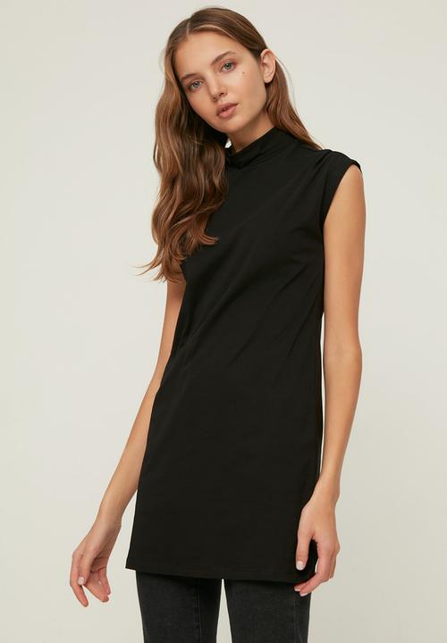 Koton - Stand up tunic - black & grey