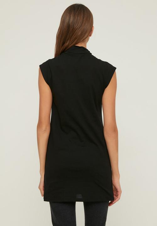 Koton - Stand up tunic - black & grey