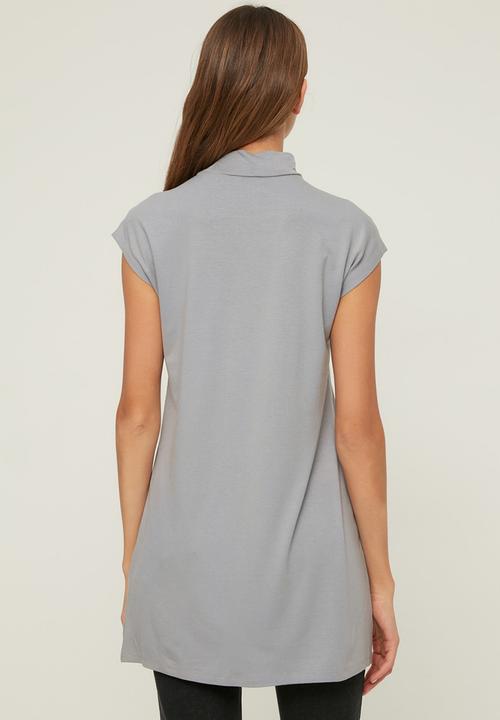 Koton - Stand up tunic - black & grey