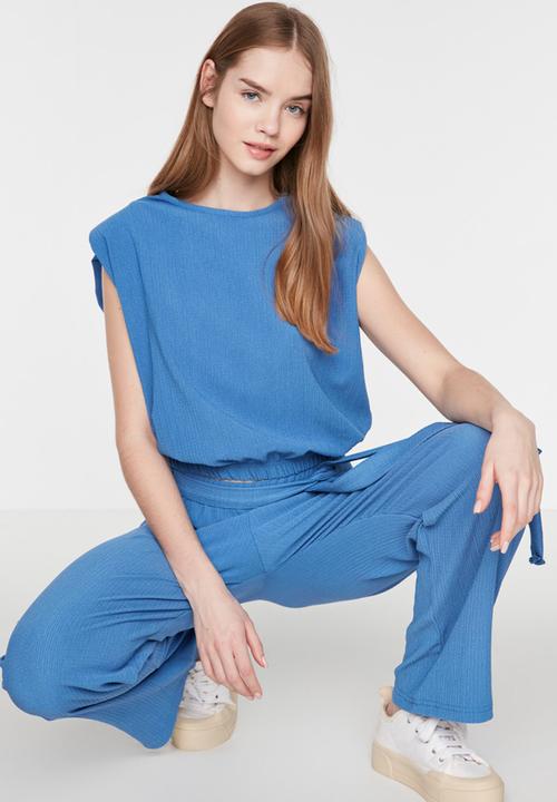 Koton - Wadding knitted bottom-top set - dark blue