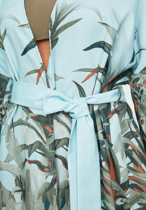 Trendyol - Print detail kimono kaftan - multi