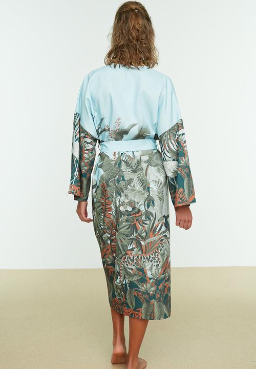Trendyol - Print detail kimono kaftan - multi