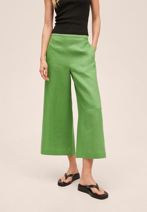 MANGO - Trousers lote - green