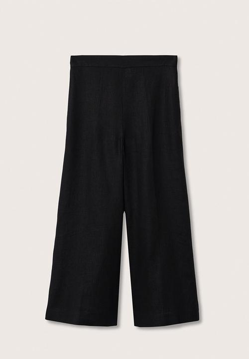 MANGO - Trousers lote - black