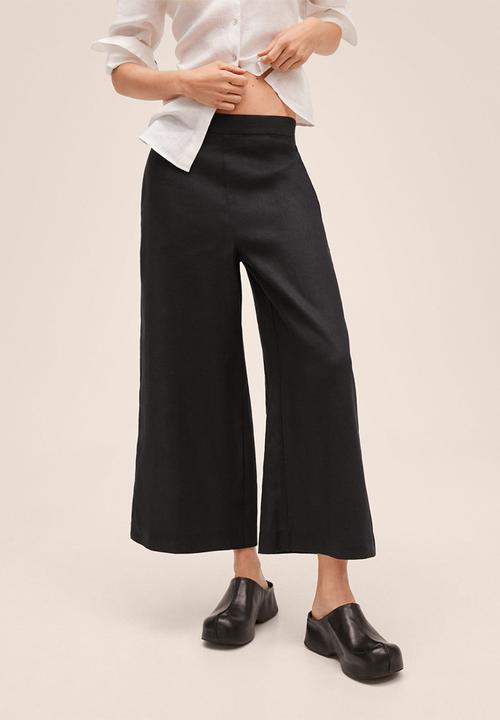 MANGO - Trousers lote - black