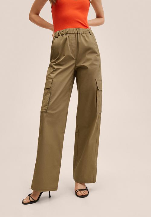 MANGO - Trousers seul - medium brown