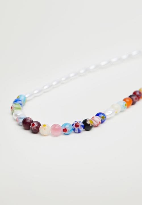 MANGO - Mixed bead necklace - multi 