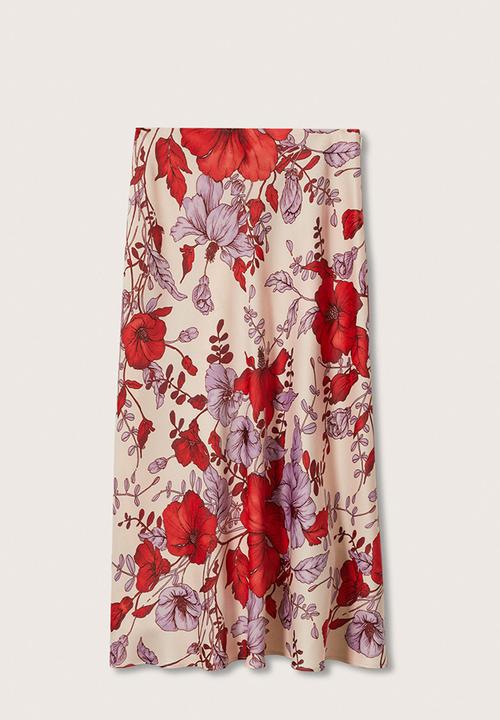MANGO - Skirt love - red