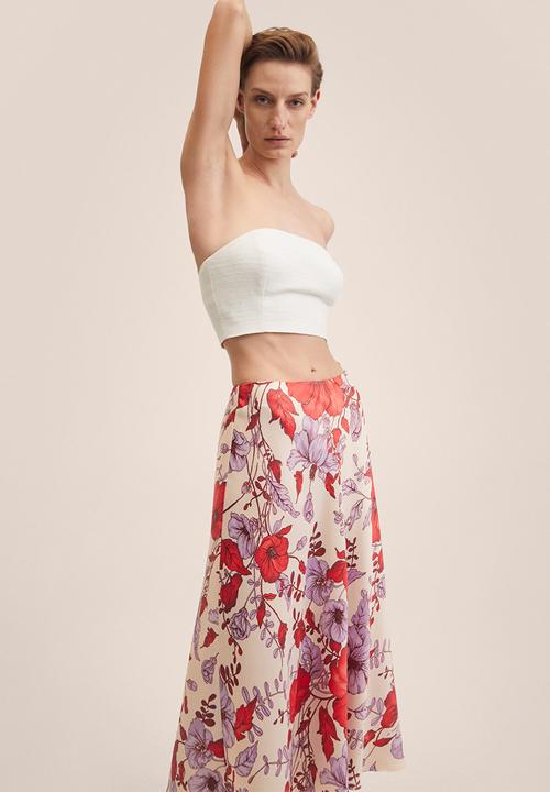 MANGO - Skirt love - red