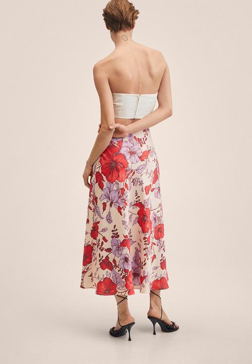 MANGO - Skirt love - red