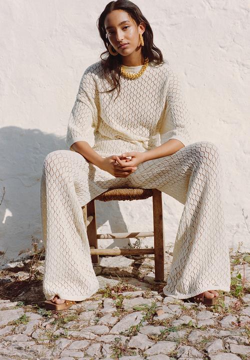 MANGO - Trousers figaro - light beige