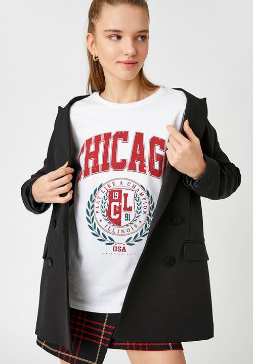 Koton - Printed T-shirt - ecru