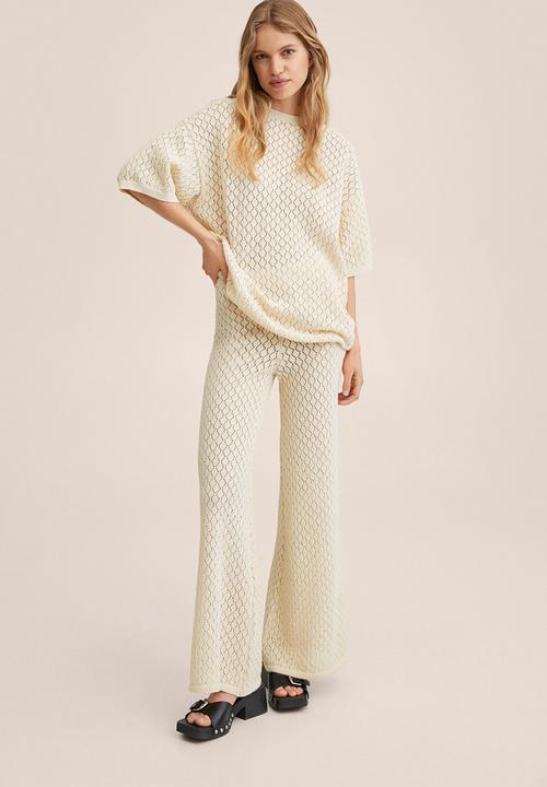 MANGO - Trousers figaro - light beige