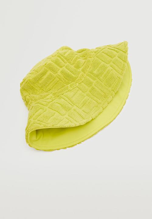 MANGO - Texture bucket hat - lime