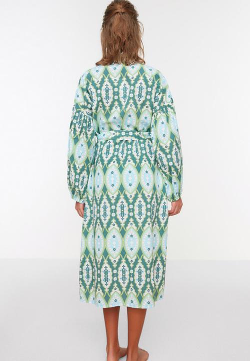 Trendyol - Ethnic patterned kimono kaftan - multi