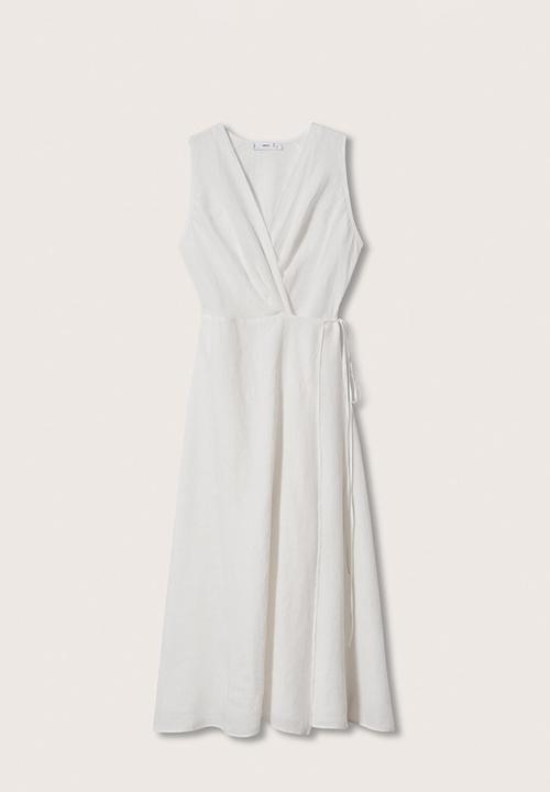MANGO - Dress silve - white