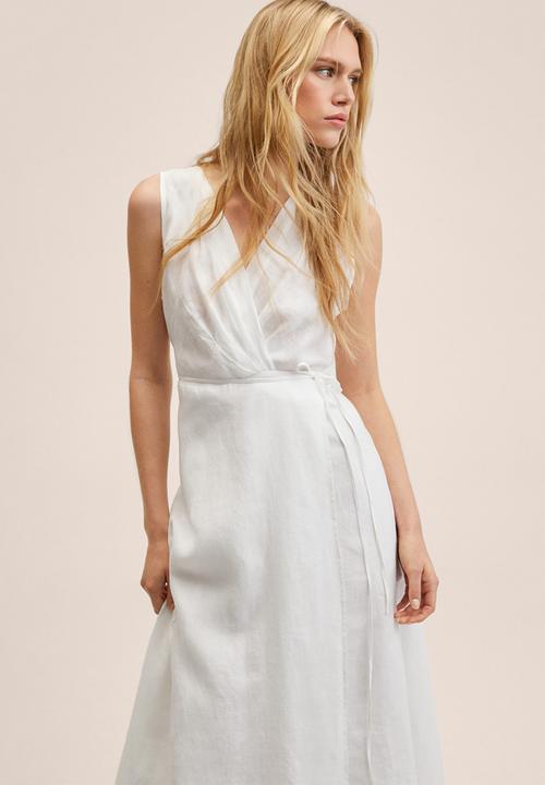 MANGO - Dress silve - white