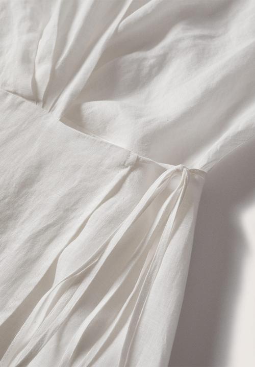 MANGO - Dress silve - white