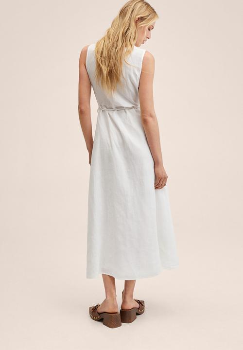 MANGO - Dress silve - white