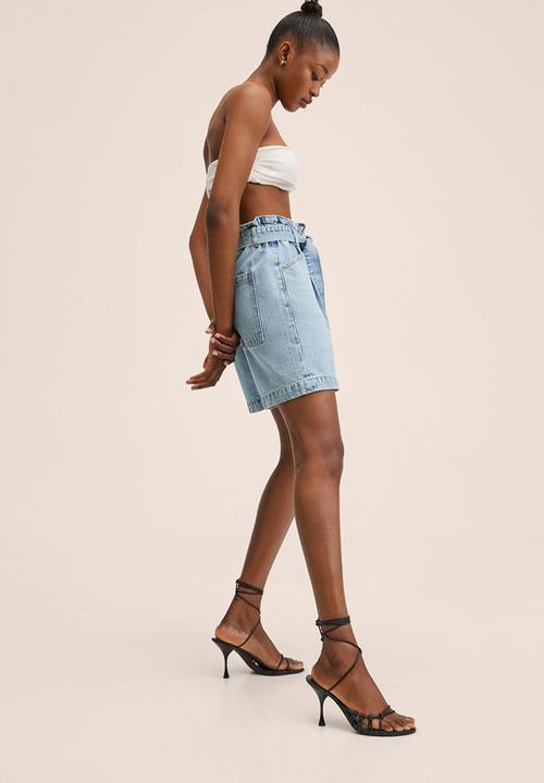MANGO - Shorts ares - open blue
