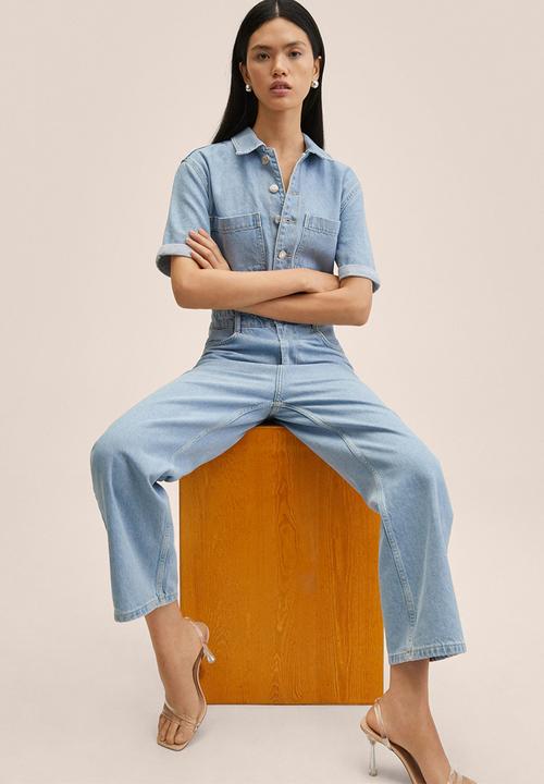 MANGO - One-piece suit alessia - open blue