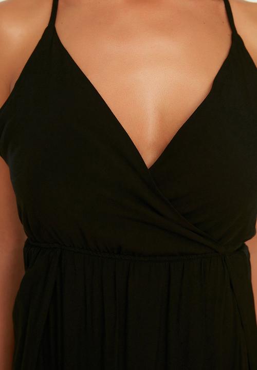 Trendyol - Long beach dress - black